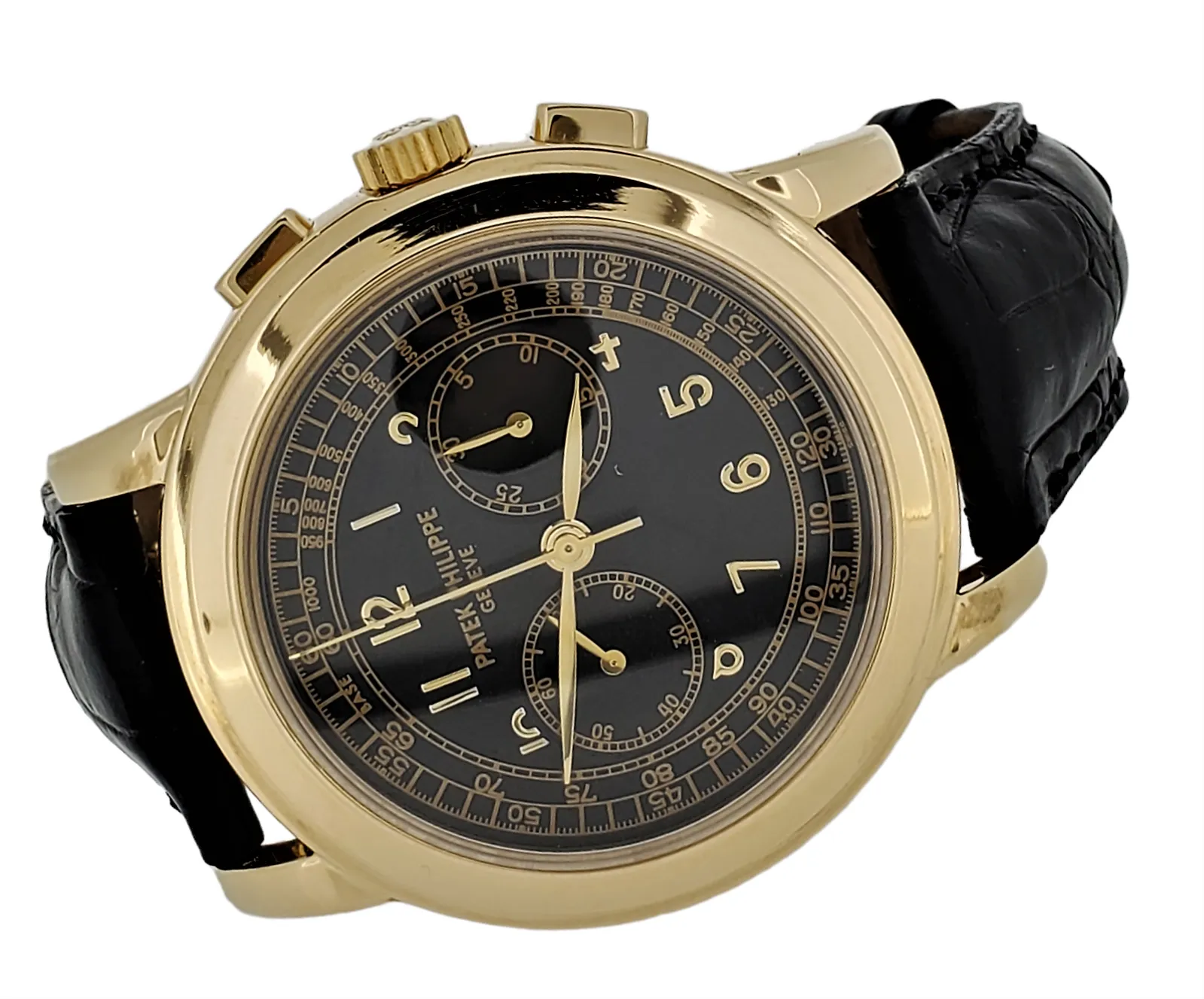 Patek Philippe 5070J Chronograph Watch Yellow gold 42 mm Case Circa 1999