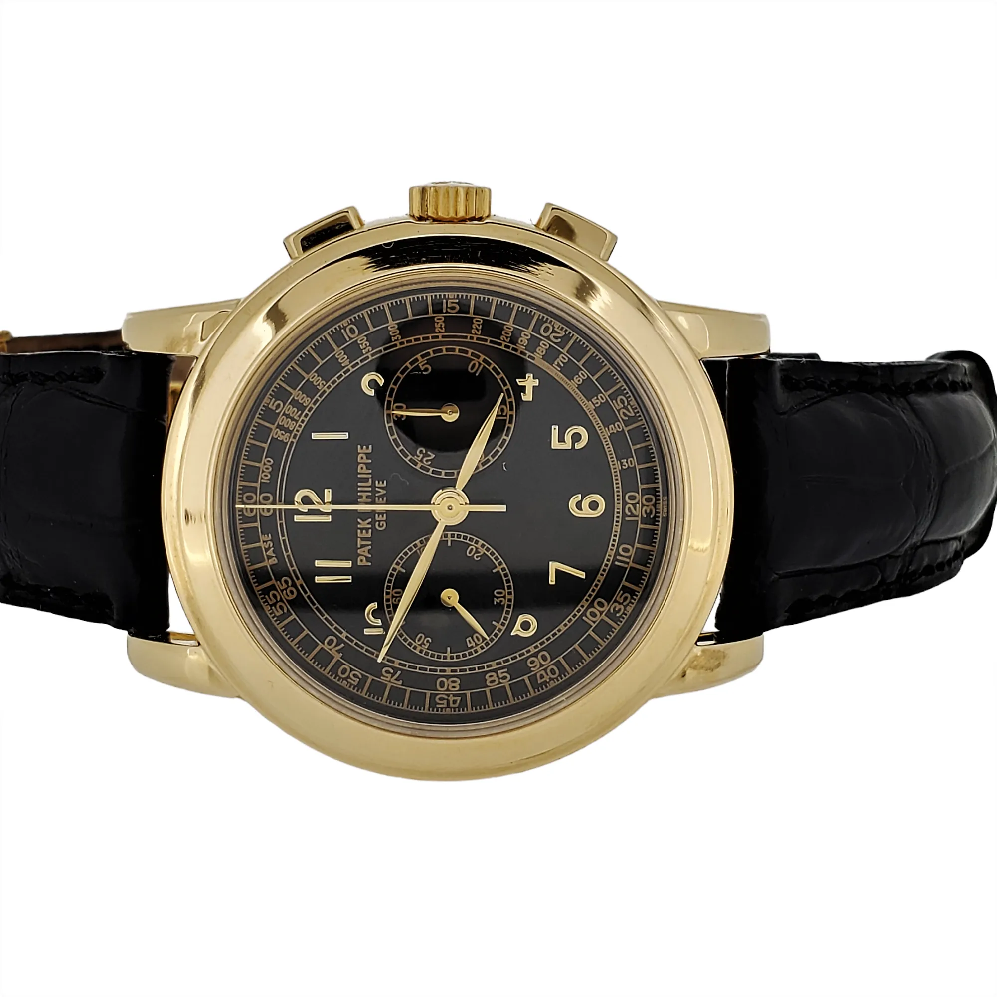 Patek Philippe 5070J Chronograph Watch Yellow gold 42 mm Case Circa 1999