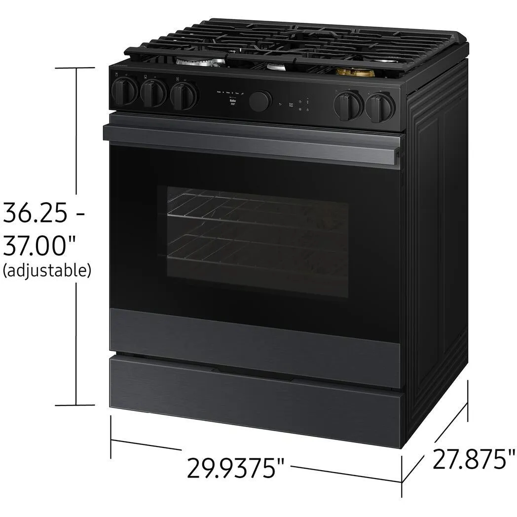 Samsung 6.0 cu. ft. Bespoke Smart Slide-In Gas Range NSG6DG8500MT/AA