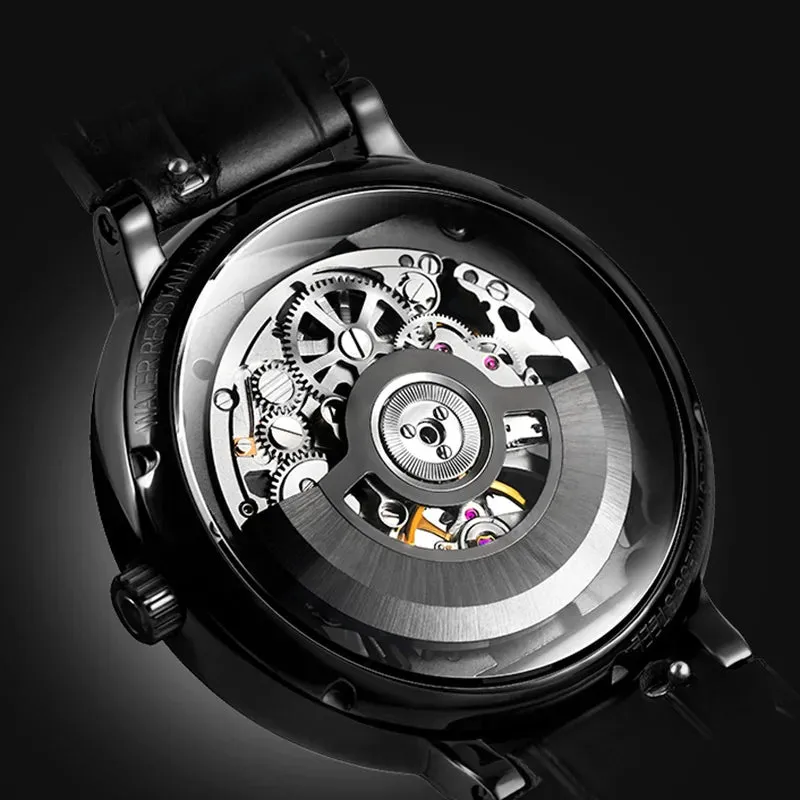 Skeleton Watch Men Automatic Mechanical Wrist Watches 316L Stainless Steel Case Sapphire Crystal Timepiece Unisex