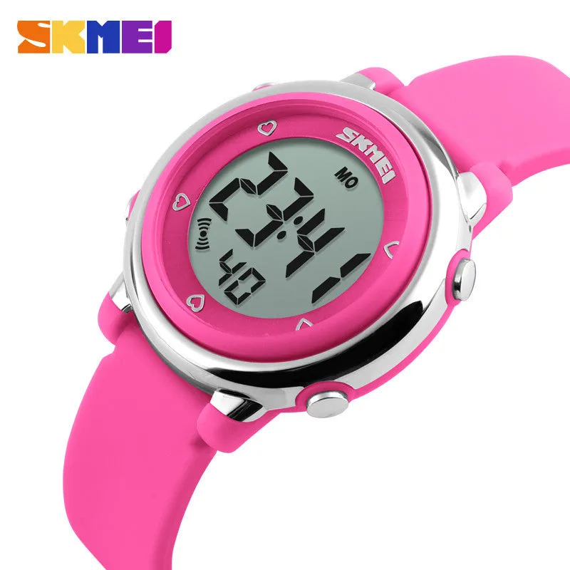 SKMEI Children watch LED Digital Sports Relojes Mujer Boys girls fashion Kids Cartoon Jelly Waterproof Relogio Feminino