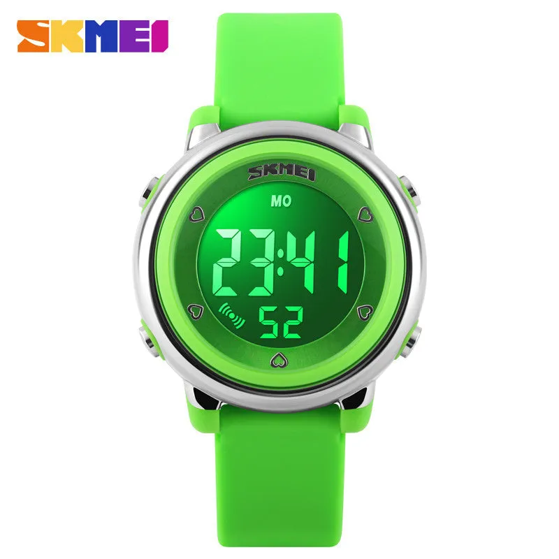 SKMEI Children watch LED Digital Sports Relojes Mujer Boys girls fashion Kids Cartoon Jelly Waterproof Relogio Feminino