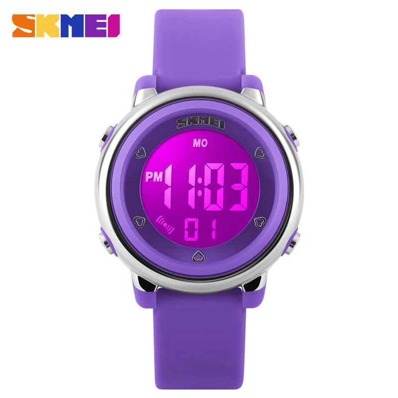 SKMEI Children watch LED Digital Sports Relojes Mujer Boys girls fashion Kids Cartoon Jelly Waterproof Relogio Feminino