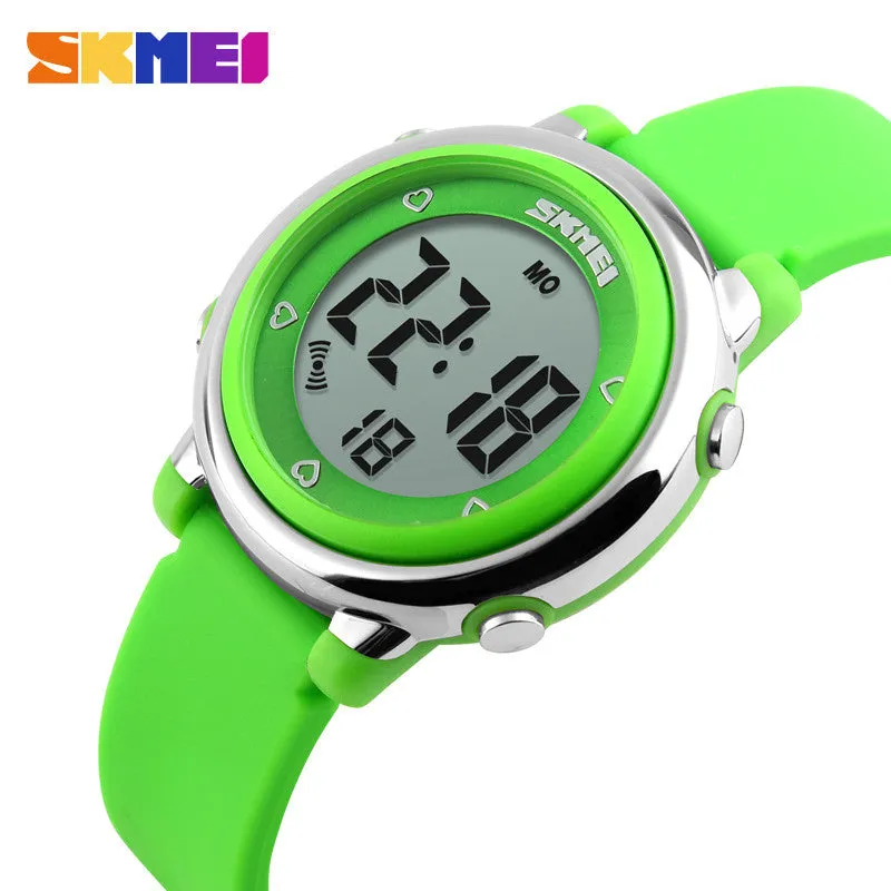 SKMEI Children watch LED Digital Sports Relojes Mujer Boys girls fashion Kids Cartoon Jelly Waterproof Relogio Feminino