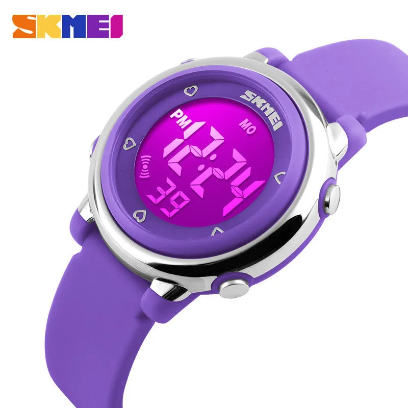 SKMEI Children watch LED Digital Sports Relojes Mujer Boys girls fashion Kids Cartoon Jelly Waterproof Relogio Feminino