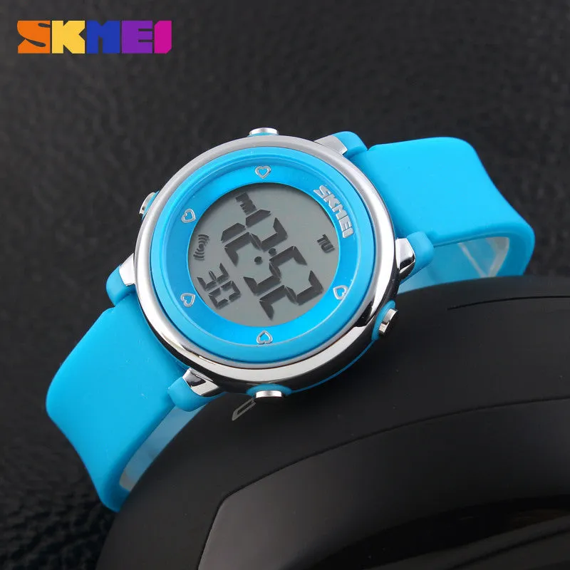 SKMEI Children watch LED Digital Sports Relojes Mujer Boys girls fashion Kids Cartoon Jelly Waterproof Relogio Feminino