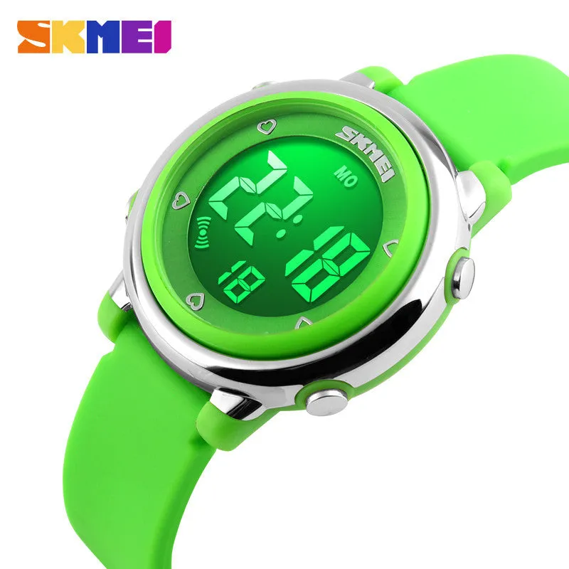 SKMEI Children watch LED Digital Sports Relojes Mujer Boys girls fashion Kids Cartoon Jelly Waterproof Relogio Feminino