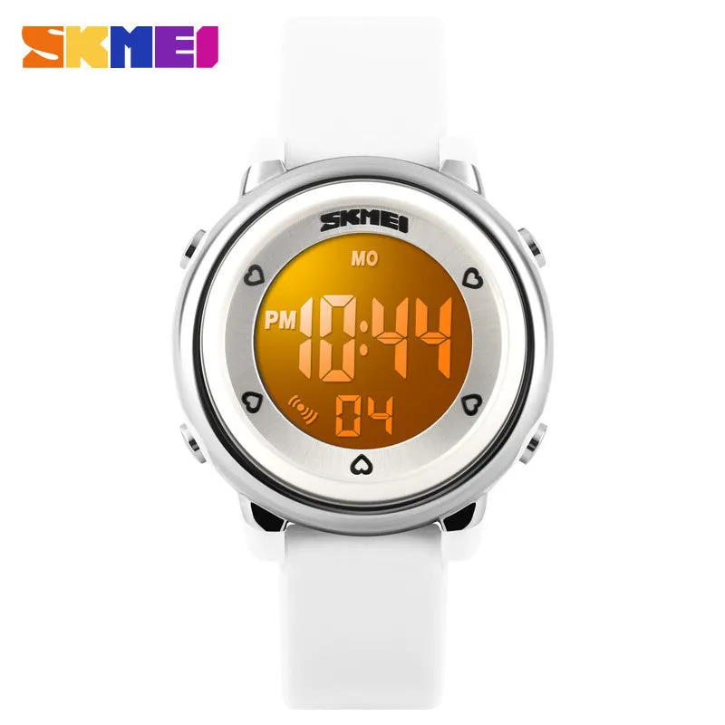 SKMEI Children watch LED Digital Sports Relojes Mujer Boys girls fashion Kids Cartoon Jelly Waterproof Relogio Feminino