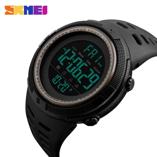 SKMEI Famous Luxury Brand Mens Sport Watches Chrono Countdown Men Waterproof Digital Watch military Clock Fashion Relojes Hombre