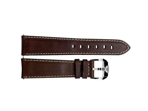 Stitched Leather Brown Strap - 22mm