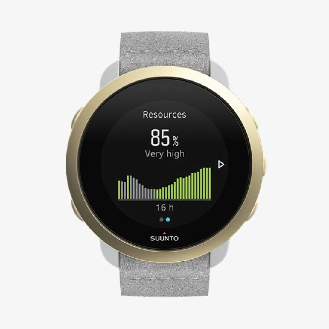 Suunto 3 Pebble White Light Gold Sports GPS Watch (SS050599000)