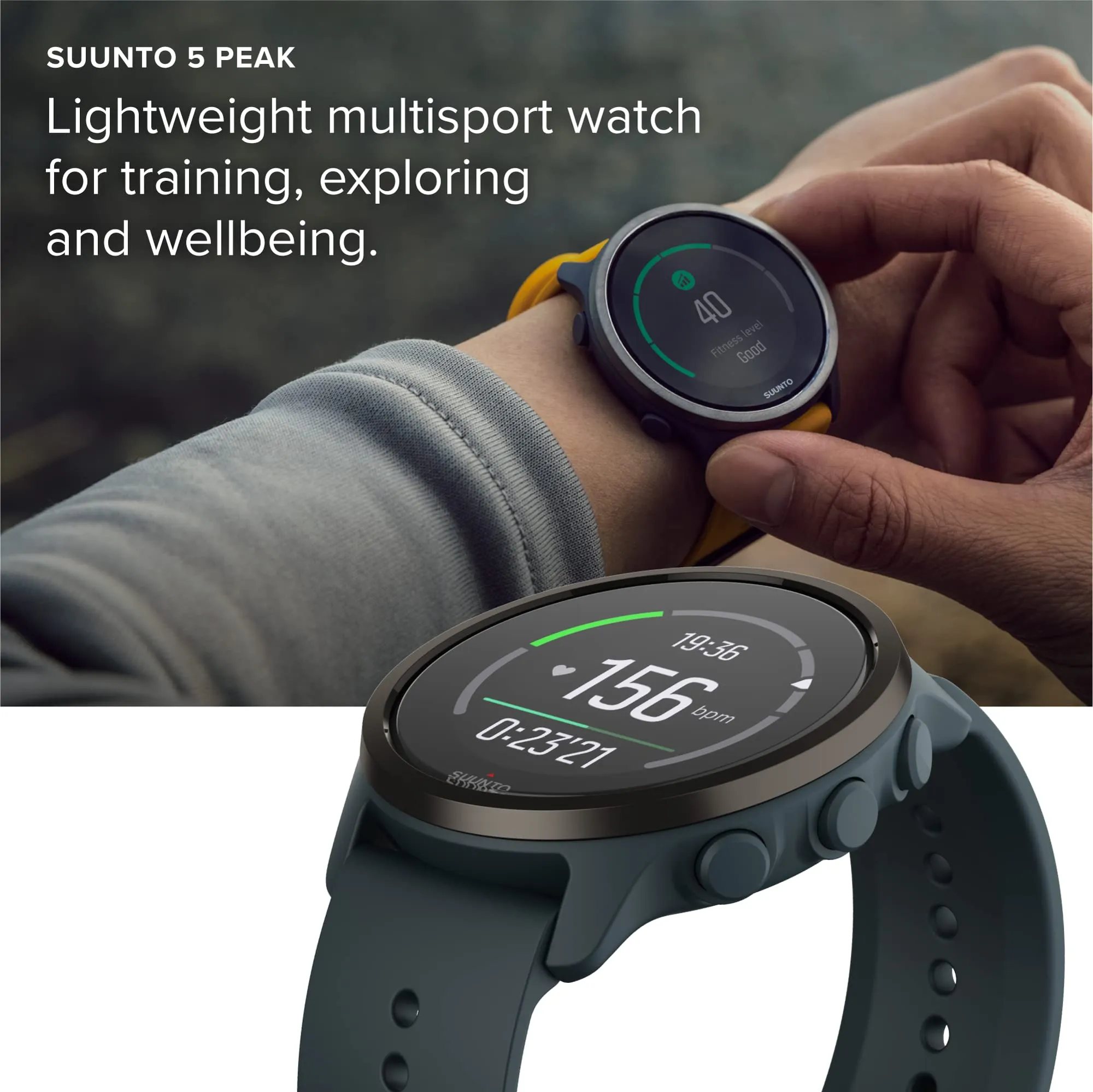 SUUNTO 5 Peak Compact GPS Sports Watch with Long Battery Life and Route Navigation