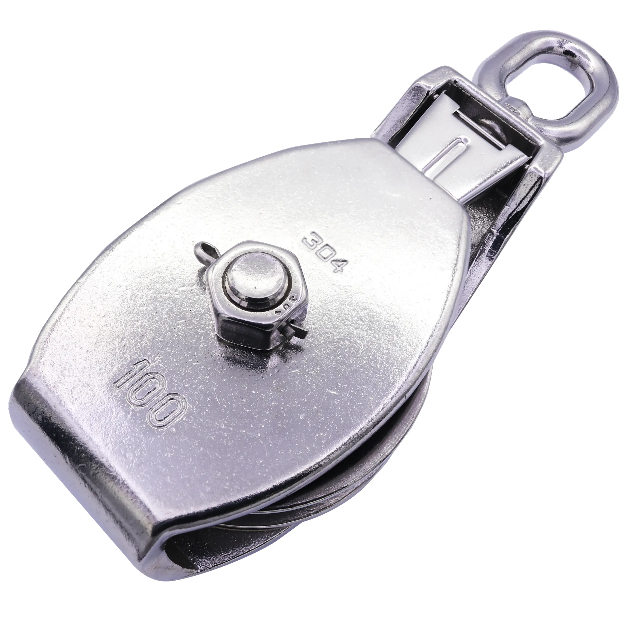 Type 304 Stainless Steel Seine Block with Eye