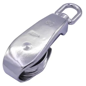 Type 304 Stainless Steel Seine Block with Eye