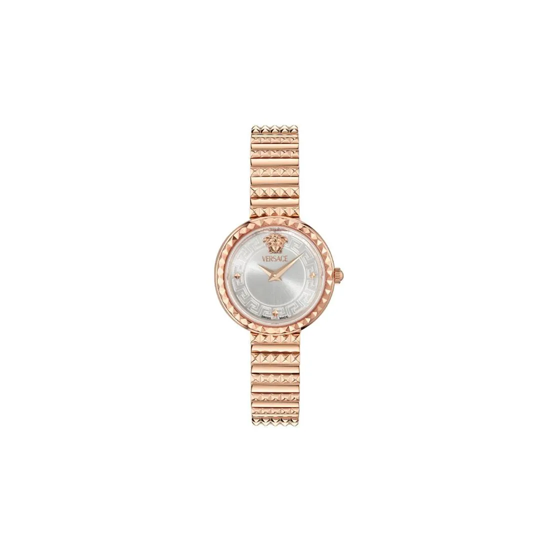 Versace Newness 28 mm Size Silver Dial Women Analog Watch - VEDFA0424