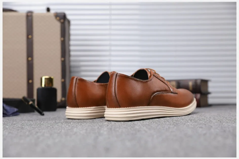 West Louis™ Casual Genuine Leather Business Elegant Shoes