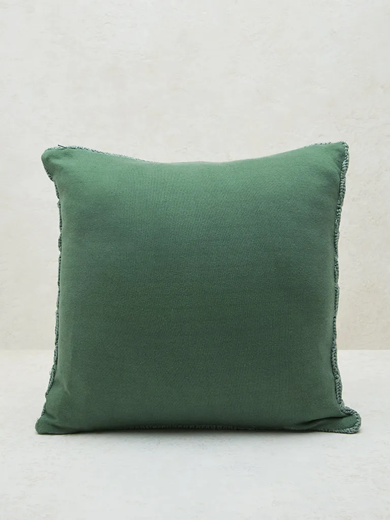 Westside Home Dusty Blue Knit Textured Cushion Cover