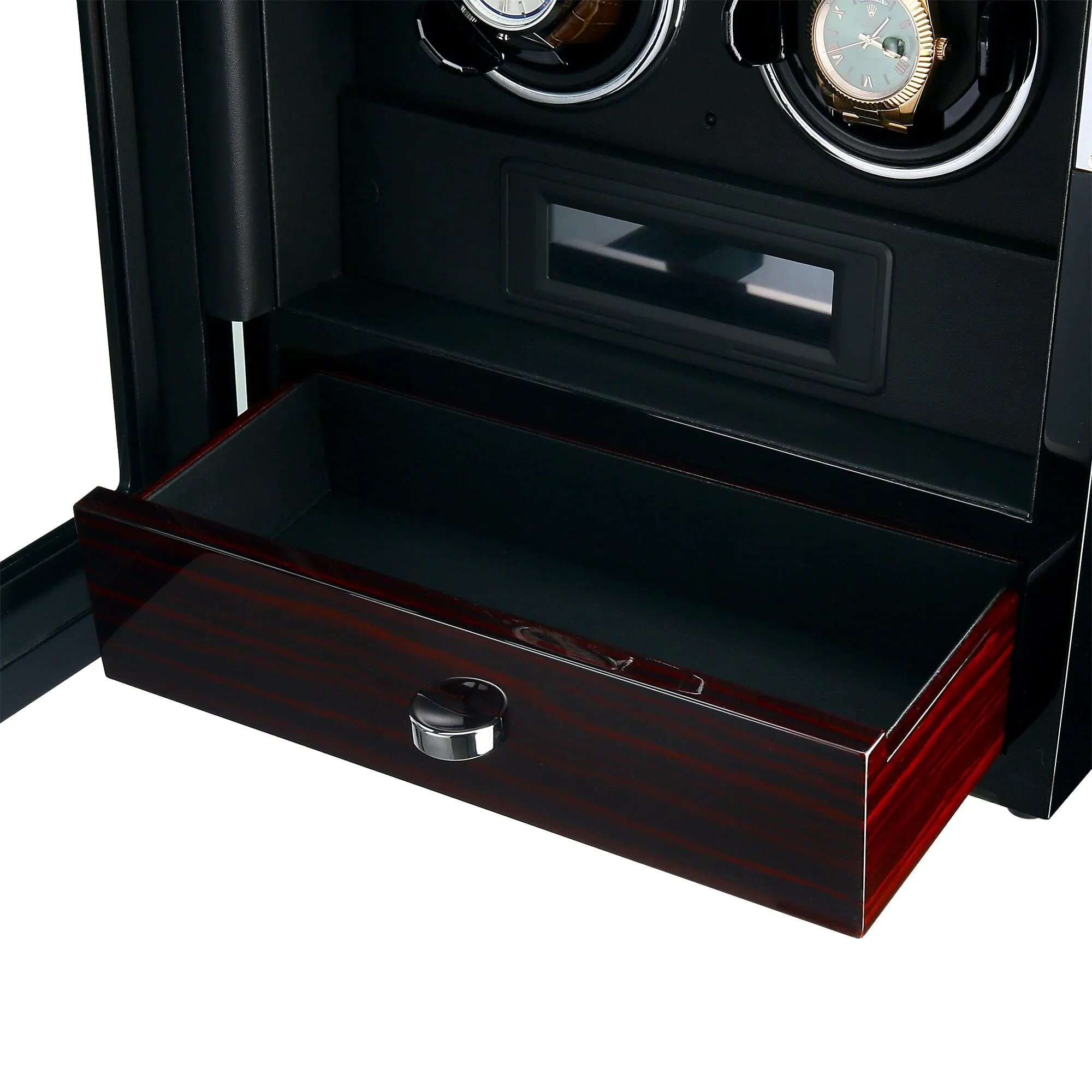 Yarra Quad Watch Winder for 4   Drawer with Fingerprint Lock