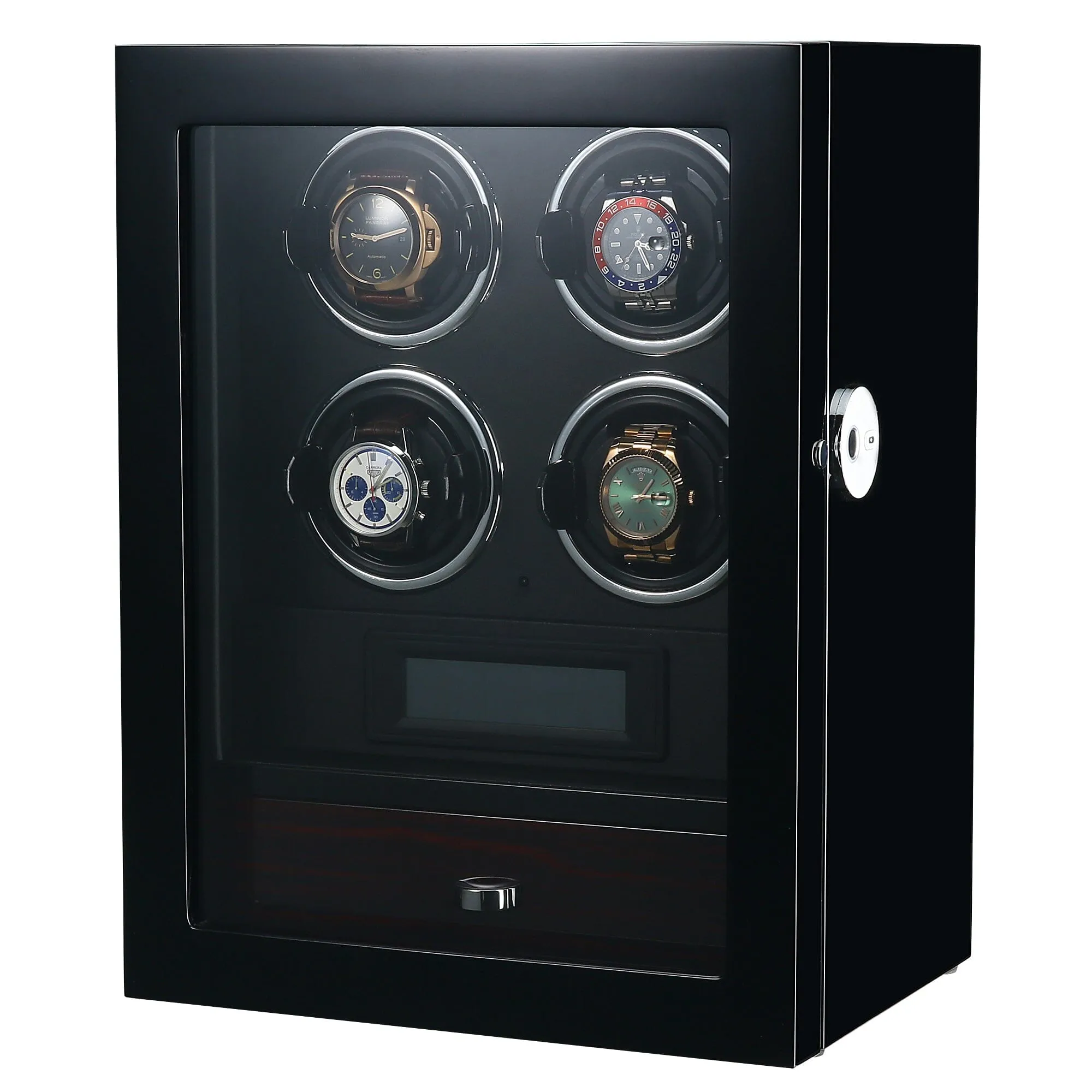 Yarra Quad Watch Winder for 4   Drawer with Fingerprint Lock